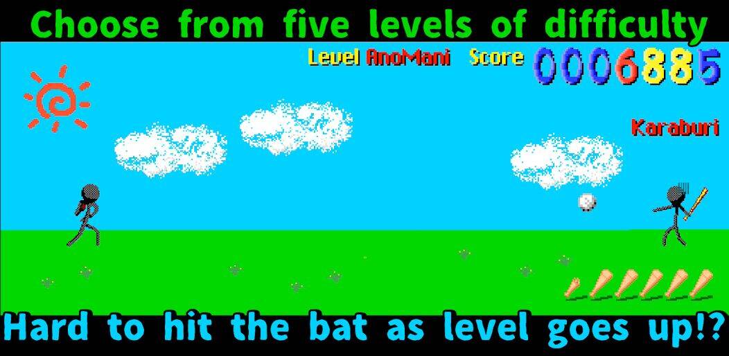 Скачать взломанную Makyu-san: Casual Batting Game [Много монет] MOD apk на Андроид
