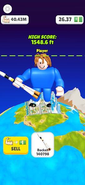 Скачать взломанную Lifting Hero [Много денег] MOD apk на Андроид