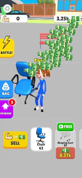 Скачать взломанную Lifting Hero [Много денег] MOD apk на Андроид