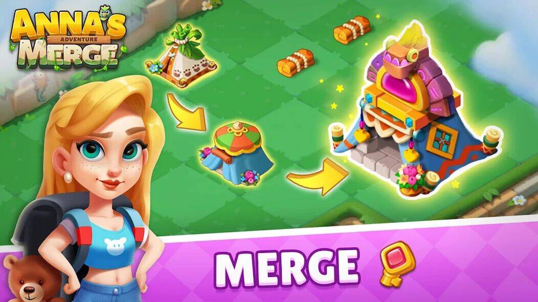 Скачать взломанную Anna's Merge Adventure [Мод меню] MOD apk на Андроид