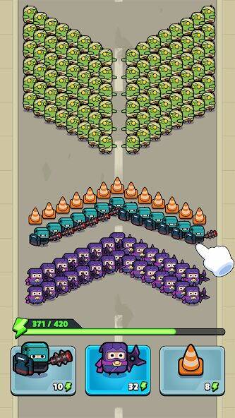 Скачать взломанную Police vs Zombie: Zombie City [Много монет] MOD apk на Андроид