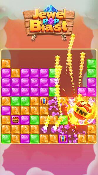 Скачать взломанную Jewel Pop Blast [Много денег] MOD apk на Андроид