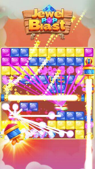 Скачать взломанную Jewel Pop Blast [Много денег] MOD apk на Андроид