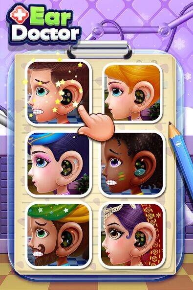 Скачать взломанную Доктор уха - Crazy Ear Doctor [Много монет] MOD apk на Андроид