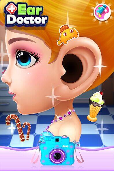 Скачать взломанную Доктор уха - Crazy Ear Doctor [Много монет] MOD apk на Андроид
