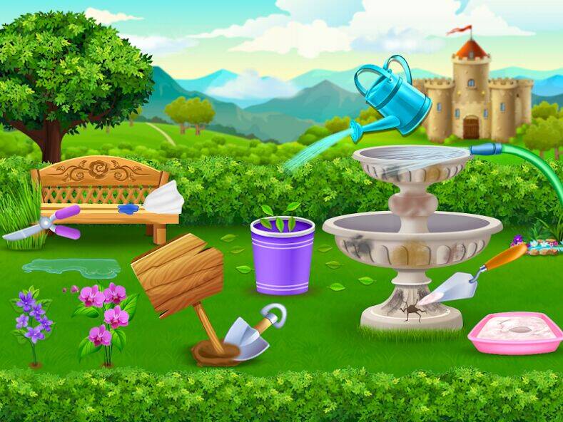 Скачать взломанную принцесса уборка дома приключе [Мод меню] MOD apk на Андроид