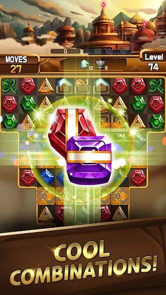 Скачать взломанную Fantastic Jewel Lost Kingdom [Много монет] MOD apk на Андроид