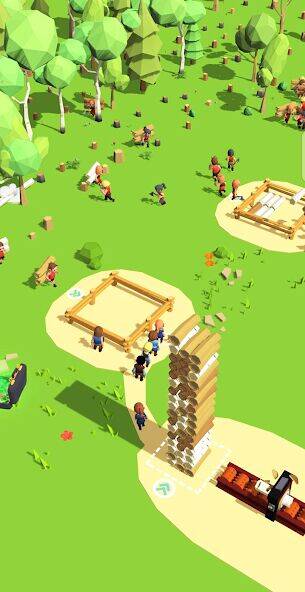 Скачать взломанную Lumber Empire: Idle Wood Inc [Много монет] MOD apk на Андроид
