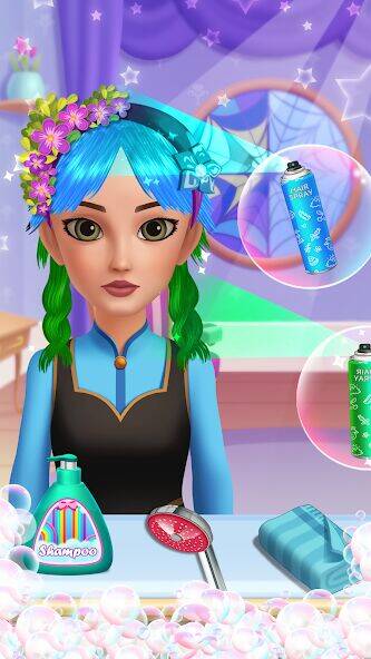 Скачать взломанную Hair Salon: Beauty Salon Game [Бесплатные покупки] MOD apk на Андроид