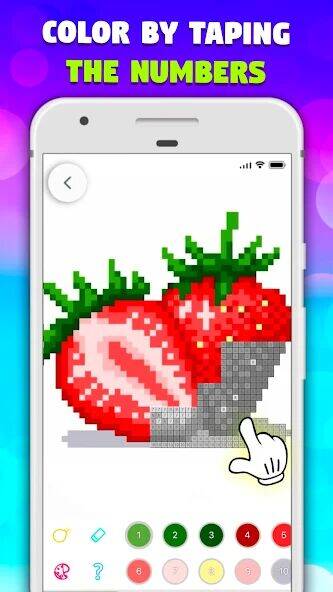 Скачать взломанную Раскраска по цифрам Рисовалка [Бесплатные покупки] MOD apk на Андроид