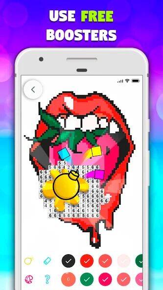 Скачать взломанную Раскраска по цифрам Рисовалка [Бесплатные покупки] MOD apk на Андроид