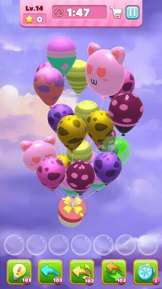Скачать взломанную Bubble Burst：Match 3D [Много монет] MOD apk на Андроид