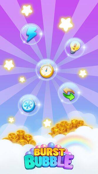 Скачать взломанную Bubble Burst：Match 3D [Много монет] MOD apk на Андроид