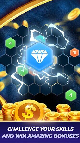 Скачать взломанную Lucky 2048: заработать монеты [Много монет] MOD apk на Андроид