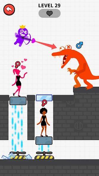 Скачать взломанную Love Archer rainbow monster [Мод меню] MOD apk на Андроид