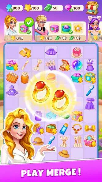 Скачать взломанную Fashion Nova: Merge & Stylist [Мод меню] MOD apk на Андроид