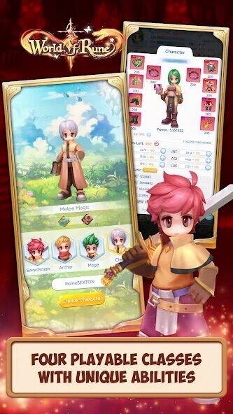 Скачать взломанную World of Rune - Fantasy MMORPG [Много денег] MOD apk на Андроид