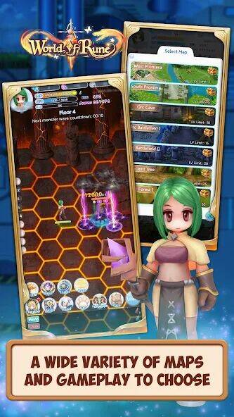 Скачать взломанную World of Rune - Fantasy MMORPG [Много денег] MOD apk на Андроид