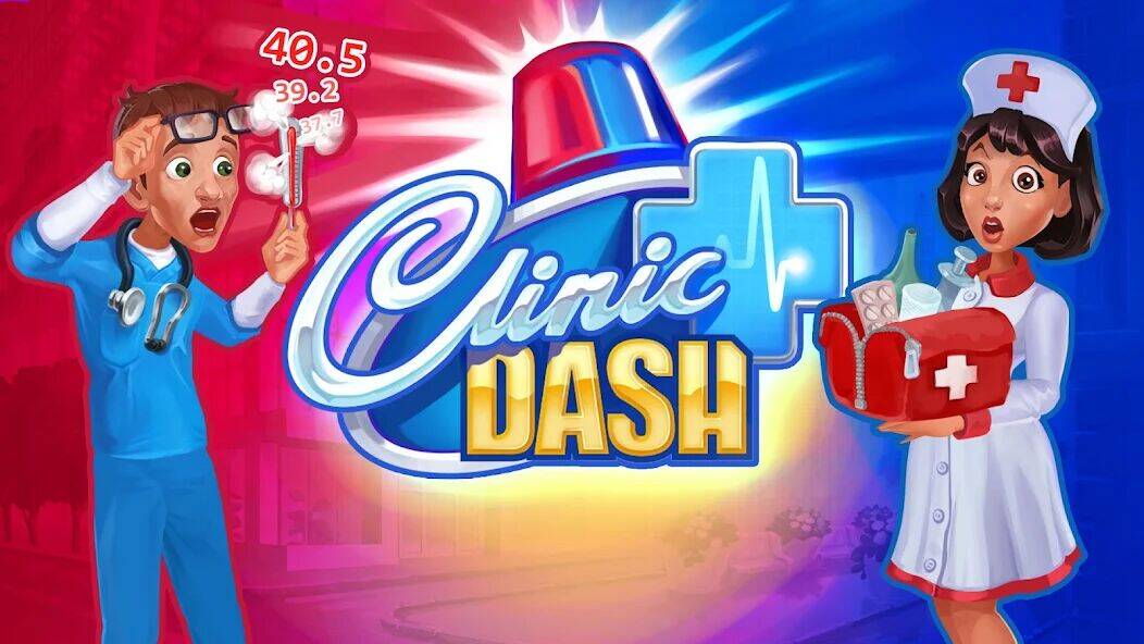 Скачать взломанную Clinic Dash Crazy Hospital [Бесплатные покупки] MOD apk на Андроид