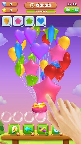 Скачать взломанную Match Triple Balloon [Много монет] MOD apk на Андроид