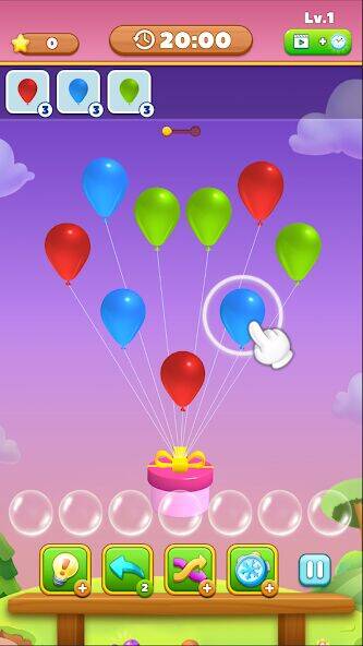 Скачать взломанную Match Triple Balloon [Много монет] MOD apk на Андроид