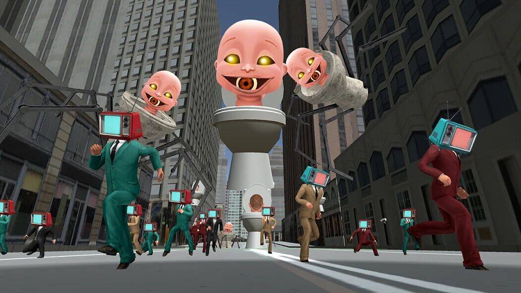 Скачать взломанную Toilet Monster: Hide N Seek [Мод меню] MOD apk на Андроид