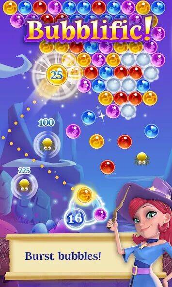 Скачать взломанную Bubble Witch 2 Saga [Бесплатные покупки] MOD apk на Андроид