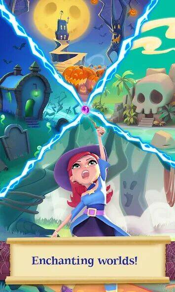 Скачать взломанную Bubble Witch 2 Saga [Бесплатные покупки] MOD apk на Андроид