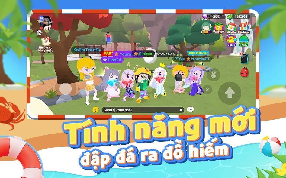 Скачать взломанную Play Together VNG [Много монет] MOD apk на Андроид