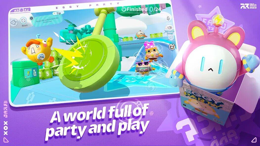 Скачать взломанную Eggy Party [Бесплатные покупки] MOD apk на Андроид