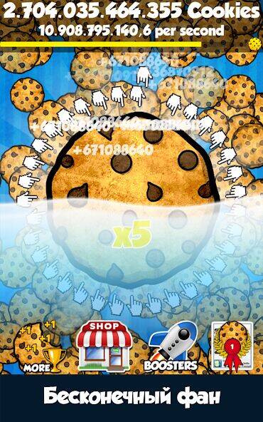 Скачать взломанную Cookie Clickers™ [Много денег] MOD apk на Андроид