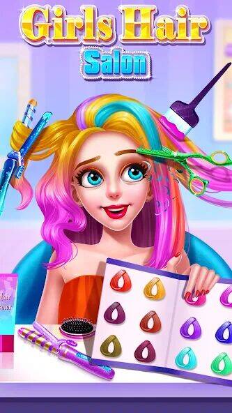 Скачать взломанную Парикмахерская для девочек [Мод меню] MOD apk на Андроид