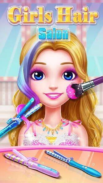 Скачать взломанную Парикмахерская для девочек [Мод меню] MOD apk на Андроид