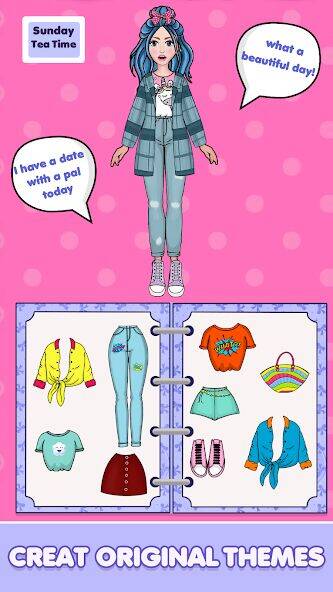 Скачать взломанную Sweet Paper Doll DIY Game [Бесплатные покупки] MOD apk на Андроид