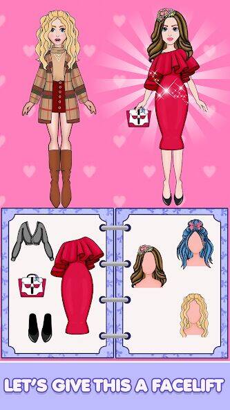 Скачать взломанную Sweet Paper Doll DIY Game [Бесплатные покупки] MOD apk на Андроид