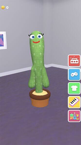 Скачать взломанную Talking Cactus [Много монет] MOD apk на Андроид