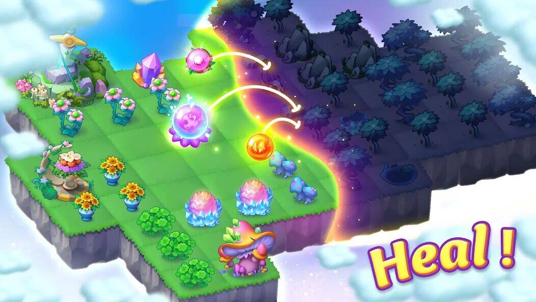 Скачать взломанную Слияние эльфов [Много монет] MOD apk на Андроид