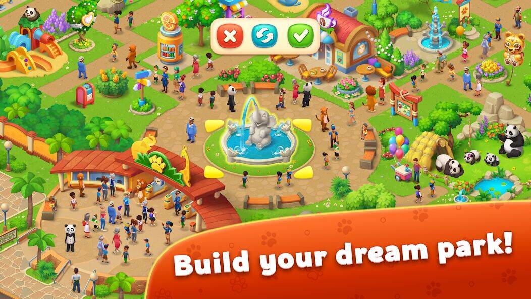 Скачать взломанную Wildscapes: New Acres [Много денег] MOD apk на Андроид