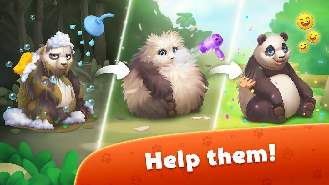 Скачать взломанную Wildscapes: New Acres [Много денег] MOD apk на Андроид