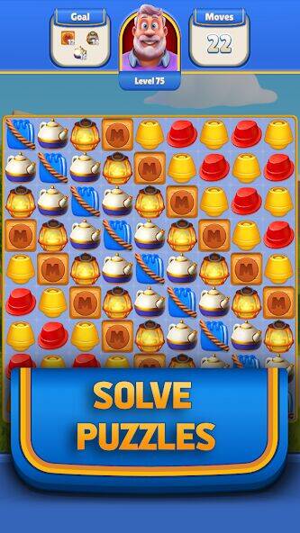 Скачать взломанную Mayor Match [Много монет] MOD apk на Андроид