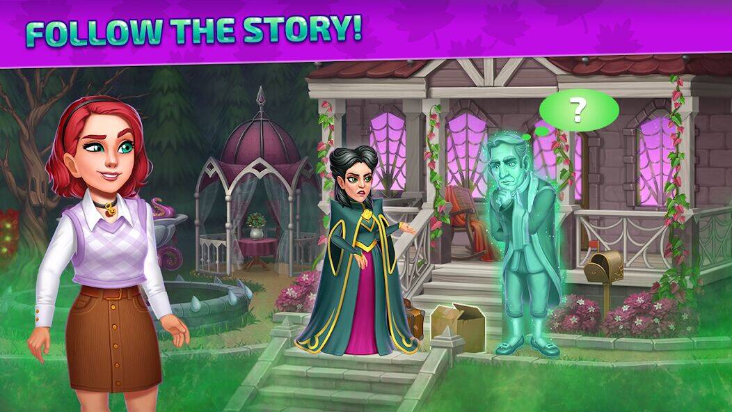 Скачать взломанную Halloween Merge: House Design [Много денег] MOD apk на Андроид