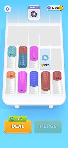 Скачать взломанную Coin Sort [Много монет] MOD apk на Андроид