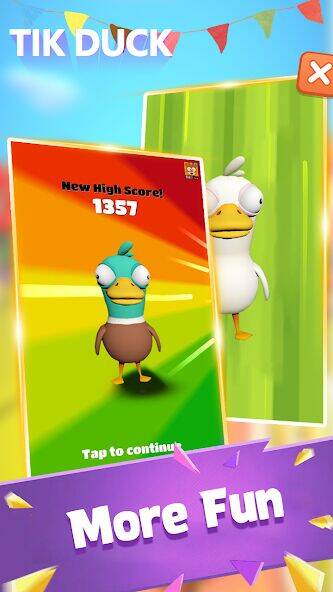 Скачать взломанную Tik Duck [Бесплатные покупки] MOD apk на Андроид