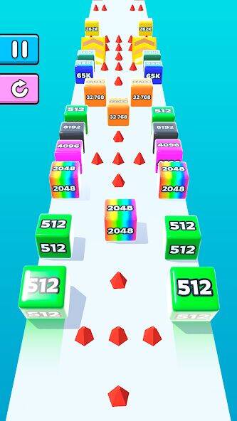 Скачать взломанную Jelly Run 2048 [Мод меню] MOD apk на Андроид