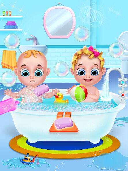 Скачать взломанную Mom & newborn Babysitter Game [Много монет] MOD apk на Андроид