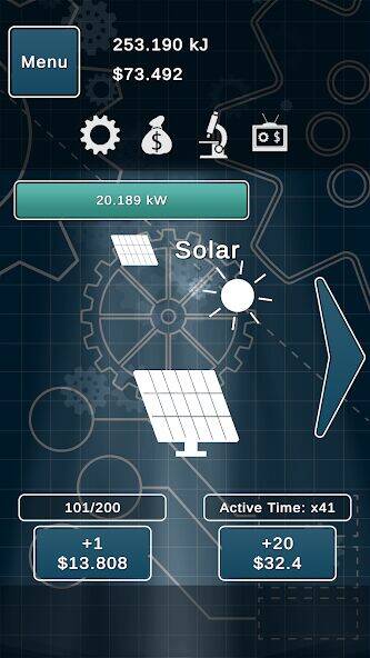 Скачать взломанную Idle Power [Мод меню] MOD apk на Андроид