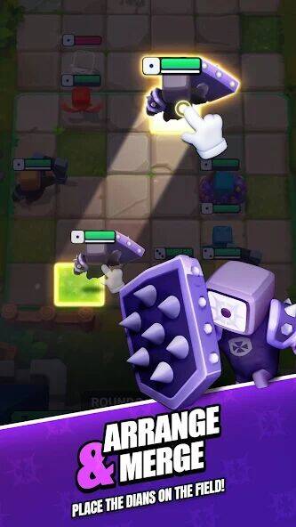 Скачать взломанную Roll Roll : Random Battler [Много денег] MOD apk на Андроид