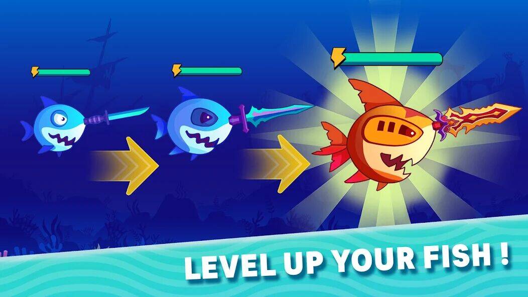 Скачать взломанную Sword Shark.io - Hungry Shark [Много монет] MOD apk на Андроид