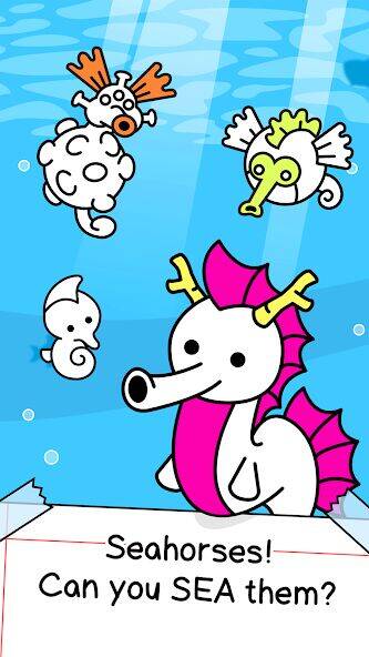 Скачать взломанную Seahorse Evolution: Sea Mutant [Бесплатные покупки] MOD apk на Андроид
