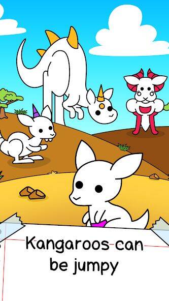 Скачать взломанную Kangaroo Evolution: Simulator [Много денег] MOD apk на Андроид